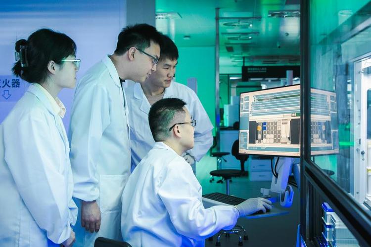 A research team from the Shenzhen Institutes of Advanced Technology (SIAT) under the Chinese Academy of Sciences (CAS) conduct research at Shenzhen Synthetic Biology Infrastructure in Shenzhen, south China's Guangdong Province, on March 27, 2025. (SIAT/Handout via Xinhua)